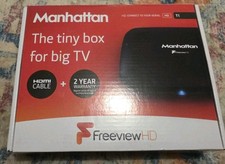 Manhattan T1 Freeview HD Set Top Box with Freeview HD Channels 