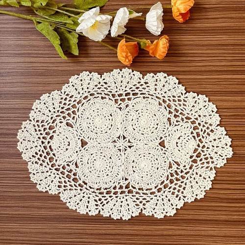 Shabby chic crocheted doilies - shabby,