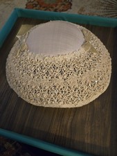 Vintage Clover Lane Ivory Saucer Hat Mrs. Maisels FREE SHIPPING