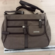 NATHALIE ANDERSEN Ladies Cross Body / Shoulder Bag Brown Zipped Pockets New