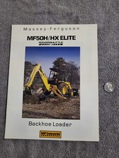 Vintage 1985 Massey Ferguson MF50H/HX Elite Backhoe Loader BROCHURE Powershuttle