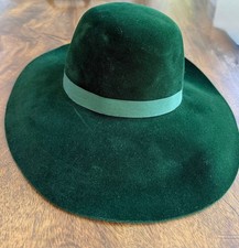 Borsalino Green Felt Formal Hat Size 55cm