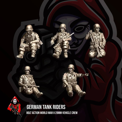 German tank riders bolt - tank, action