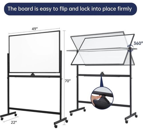 Large rolling whiteboard - large,