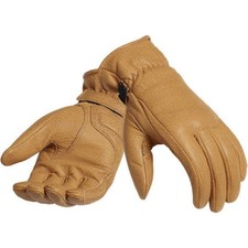 Triumph Vance Gold Leather Motorcycle Cruiser Gloves Size L. MGVS2204-500. NEW.