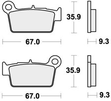 SBS Brake Pads Rear For