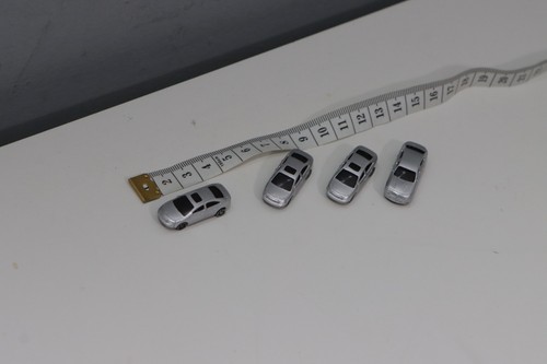 Gauge cars x4 - n, silver