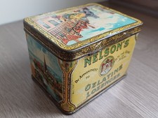 Antique Nelson’s Gelatine Lozenges Tin with Warwick & Stratford on Avon Scenes