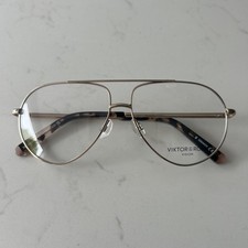 Viktor Rolf Eyeglasses VR 13 full Rim Metal Eyewear 56-12-140 unisex