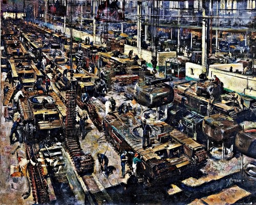Terence cuneo churchill tank - -,