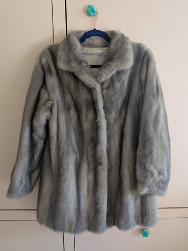 Vintage silver fox fur coat - , in