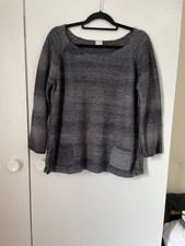 Poetry Greys Mix Wool/ Cotton Jumper, Pockets Size L Bust 50” app VGC