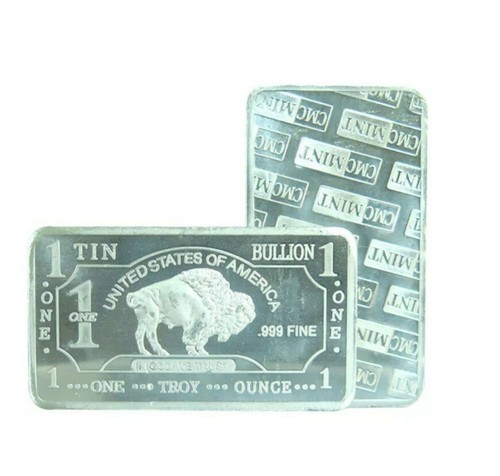 Tin buffalo 999 fine - oz, .999