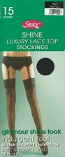 Stockings seamed lace top