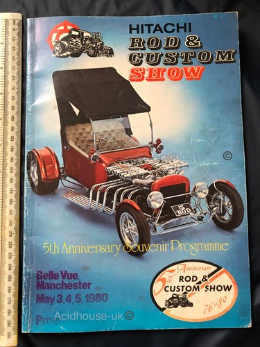 Vintage car show programme rod - vintage,