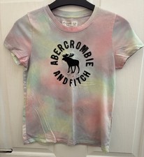 Abercrombie Kids Girls Pastel Multi T-Shirt Age 9-10 Years
