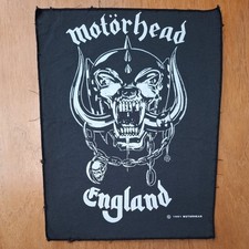 14" Genuine Vintage 1991 90s Motörhead Metal England Back Patch 