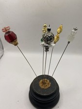 LOT OF 5 PRETTY VINTAGE HAT PINS  (V3)