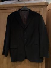 M&S Italian Men’s Wool  Black Suit Jacket- Size 117cm 46in Chest 