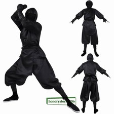 Ninja Costume Adult Outfits Japanese Samurai Cosplay Uniform Men's Clothes Set