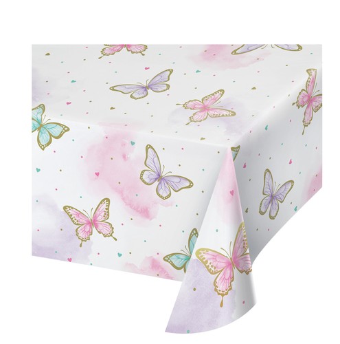 Butterfly party table cover - butterfly,