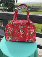 Cath KIDSTON Red Oilcloth Floral  Weekend/Gym/Overnight / Hospital / Luggage Bag