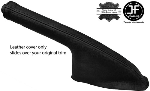 Black stitching leather - black,