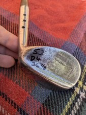 TimewarpGolf - hickory golf Maxwell pattern Niblick 53 Deg loft. flanged sole. 