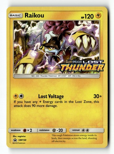 Pokemon card raikou - card,