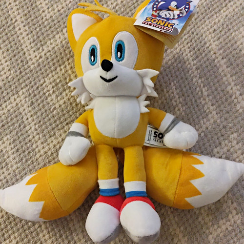 Tails plush toy with tag - tails,