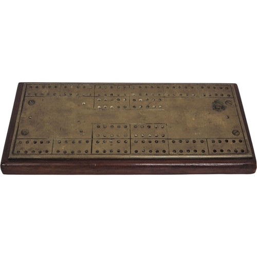 Vintage brass wooden - brass,