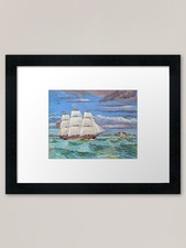 Sailing ship table - table, bay