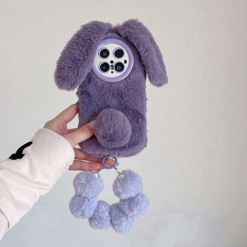 Plush cute purple rabbit - purple,