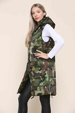 WOMENS HOODED LONG LINE PUFFER