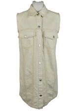 ZARA Beige Denim Gilet size M