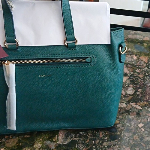 Radley green pebbled - pebbled, leather
