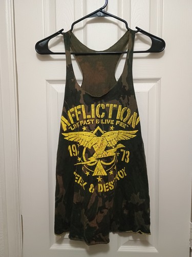 Affliction men camo tank top - men's,