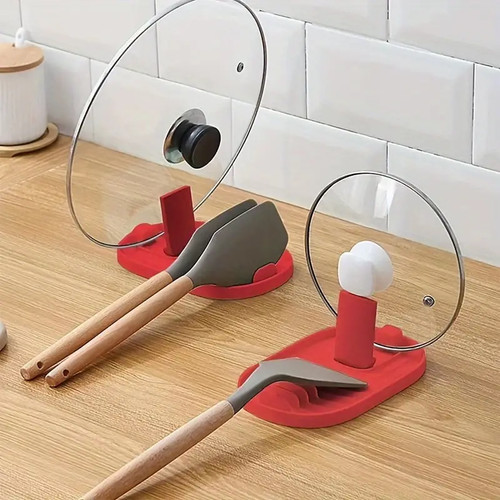 Spoon rest pot lid holder - rest,