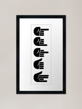 Sweet Home Hand Sign Portrait