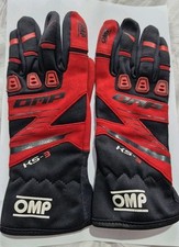OMP KK02743E  KS-3 KS3 KART GLOVES - BLACK/RED - Size 3XS