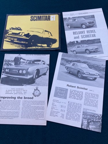 Reliant scimitar brochures - reliant, gt