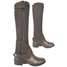 AK Washable Micro Suede Leather Horse Riding Half Chaps