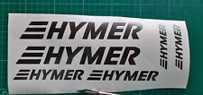 HYMER VINYL DECALS X 6. Choice of 19 Colours
