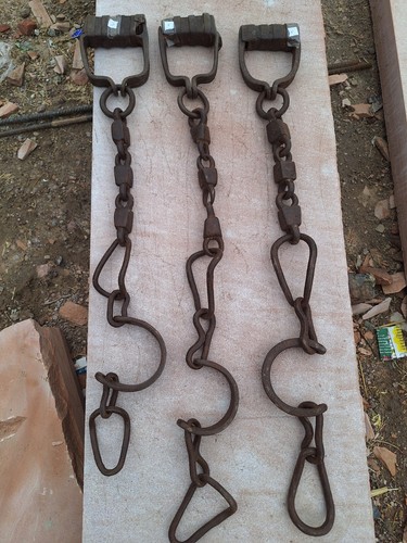 Old vintage hand forged horse - old,