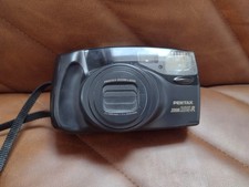 Pentax Zoom 105R 35mm Point Shoot Camera Film Black UNTESTED