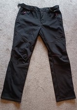 Ski Trousers Black fleece lined Womens XL waist 34'' inside leg 31'' VGC 