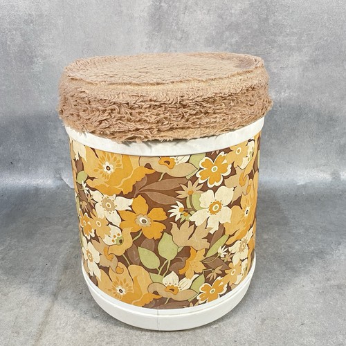 Vintage plysu floral plastic - vintage,