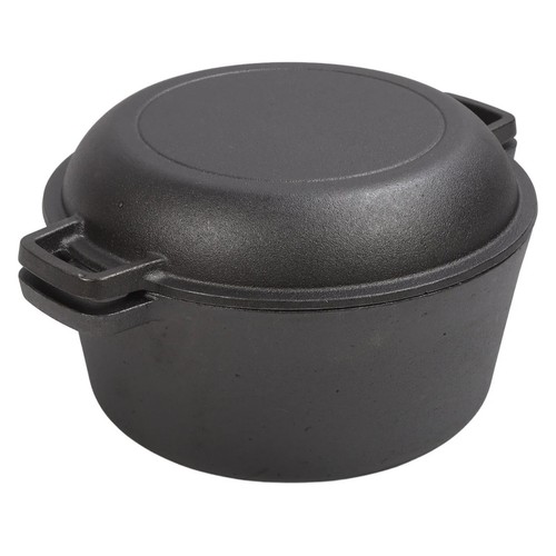 Preseasoned cast iron dutch - cast,
