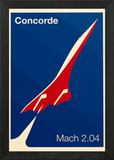 Concorde Supersonic Jet Poster