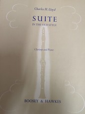 Charles H Lloyd Suite In The Old Style For clarinet and piano